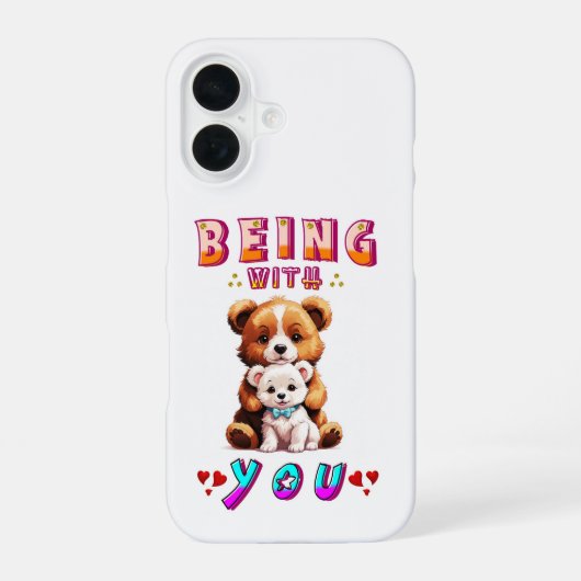 Coque iPhone 16 Être avec toi (Verso)