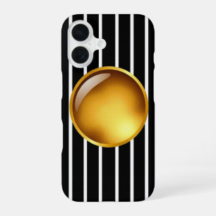 Coque iPhone 16 Étui Abstrait Horizon Doré