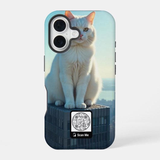 COQUE iPhone 16 ÉTUI AVEC CODE QR ÉDITABLE  (Verso)