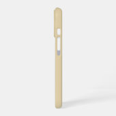 Coque iPhone 16 étui beige et marron monogrammé initial pour iPhon (Côté gauche)