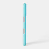 Coque iPhone 16 étui bleu simple (Côté droit)