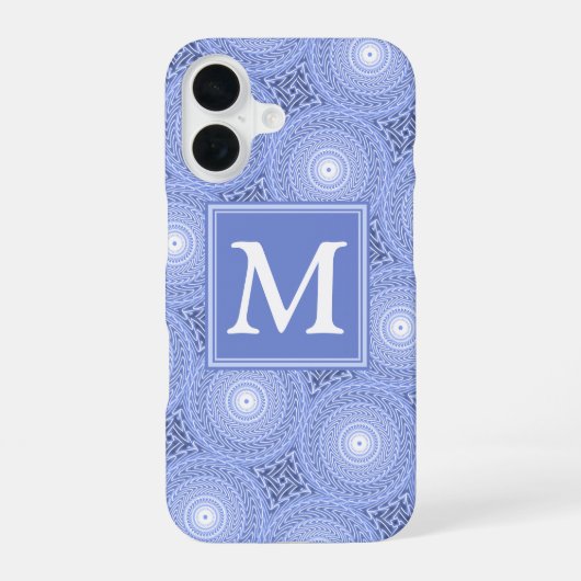 Coque iPhone 16 Étui Case-Mate iPhone à motif de cercles bleus mon (Verso)