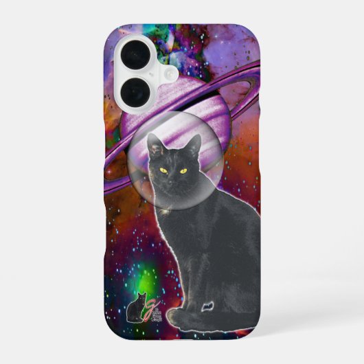 Coque iPhone 16 Étui Case-Mate iPhone Space-Cat Cosmo (Verso)