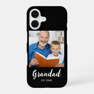 Coque iPhone 16 Étui Case-Mate photo noir avec écriture Grand-Père