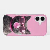 Coque iPhone 16 Étui Chat Bubblegum (Verso Horizontal)