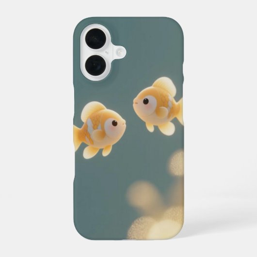 Coque iPhone 16 Étui de Gardien de Poisson Doré (Verso)