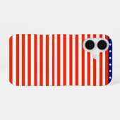 Coque iPhone 16 Étui de smartphone avec drapeau des États-Unis (Verso Horizontal)