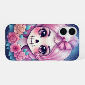 Coque iPhone 16 Étui de téléphone à crâne mignon (Verso Horizontal)