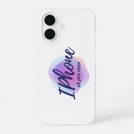 Coque iPhone 16 Étui de téléphone à dégradé moderne – iPhone 16 Pr (Verso)