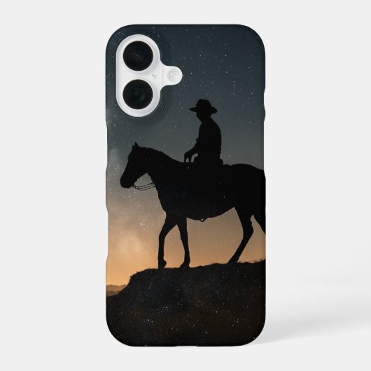 Coque iPhone 16 Étui de téléphone à double exposition - Cavalier s (Verso)