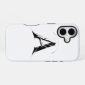 Coque iPhone 16 Étui de téléphone à initiale gothique fissurée A - (Verso Horizontal)