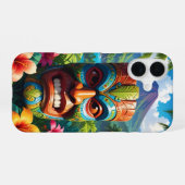 Coque iPhone 16 Étui de téléphone à masque Tiki (Verso Horizontal)