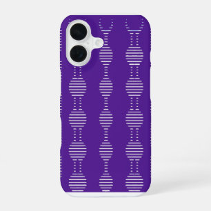 Coque iPhone 16 Étui de téléphone à motif géométrique en hélice d'