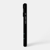 Coque iPhone 16 Étui de téléphone à nom et cœur en noir et vert me (Côté gauche)