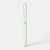 Coque iPhone 16 Étui de téléphone à rayures verticales Mint (Côté gauche)