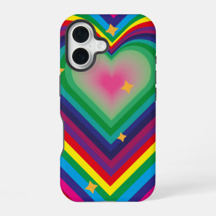 Coque iPhone 16 Étui de téléphone Amour Coloré