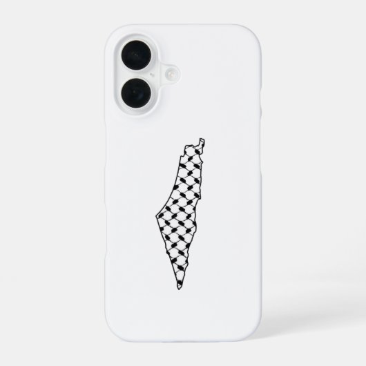 Coque iPhone 16 Étui de téléphone avec drapeau de la Palestine Des (Verso)
