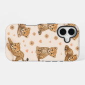 Coque iPhone 16 Étui de téléphone bébé guépard mignon (Verso Horizontal)