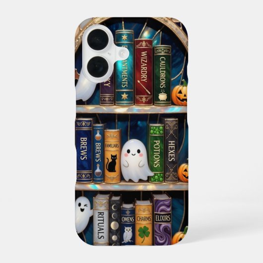 Coque iPhone 16 Étui de téléphone Bibliothèque de sorcière Potions (Verso)