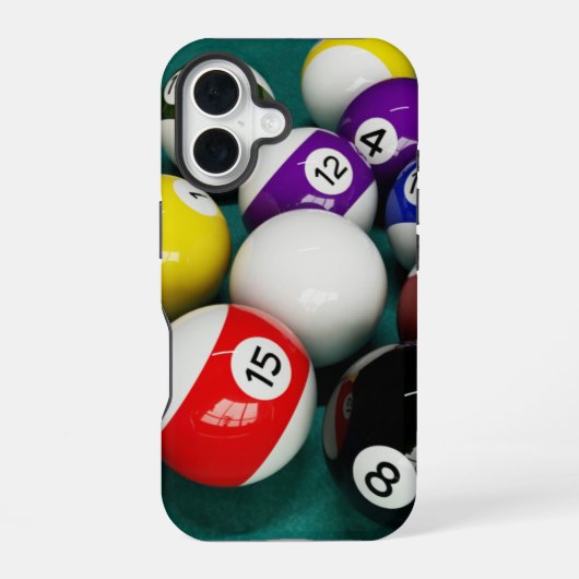 Coque iPhone 16 Étui de téléphone Billes de Billard (Verso)