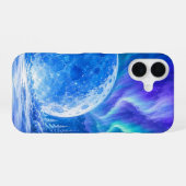 Coque iPhone 16 Étui de téléphone Blue Moon Aurora (Verso Horizontal)