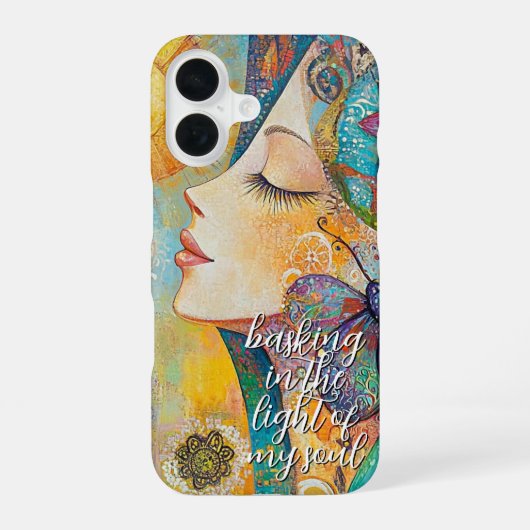 Coque iPhone 16 Étui de téléphone Boho Soul Glow (Verso)