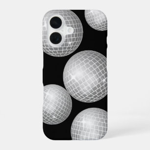 Coque iPhone 16 Étui de téléphone boule disco – Lueur Rétro et Vib