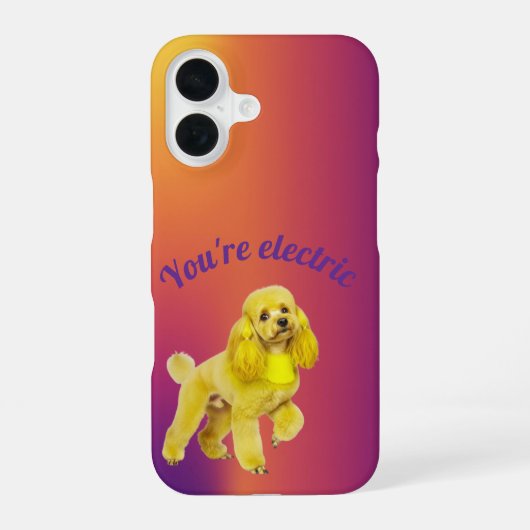 Coque iPhone 16 Étui de téléphone caniche (Verso)