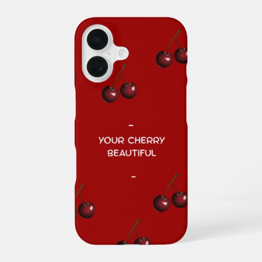 Coque iPhone 16 Étui de téléphone Cherry Beautiful (Verso)