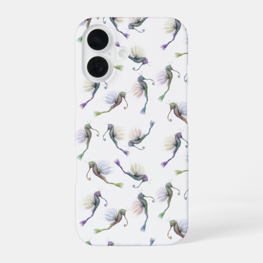 Coque iPhone 16 Étui de téléphone Cheval Marin Magique (Verso)