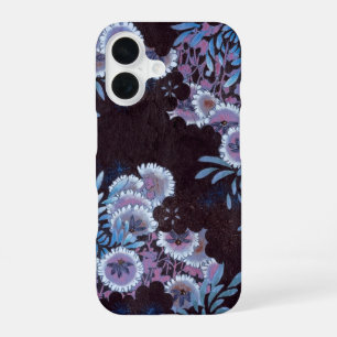 Coque iPhone 16 Étui de téléphone Chrysanthème japonais Art N bl