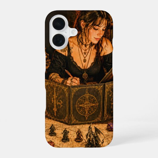 Coque iPhone 16 Étui de téléphone de jeu de fantasy gothique pour (Verso)