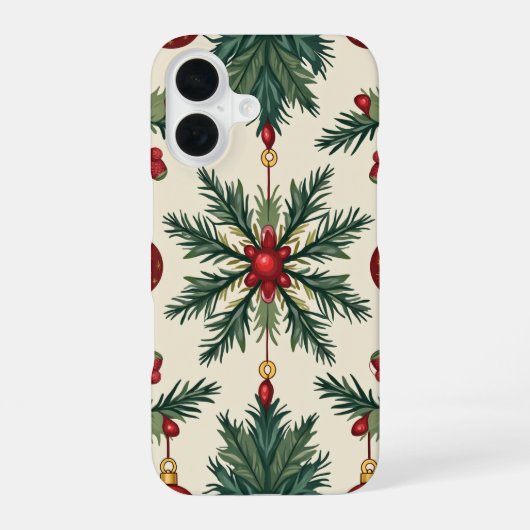 Coque iPhone 16 Étui de téléphone de Noël, Apple iPhone 16 (Verso)