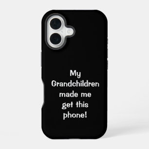 Coque iPhone 16 Étui de téléphone.. fait par mes petits-enfants