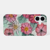Coque iPhone 16 Étui de téléphone Fleur (Verso Horizontal)