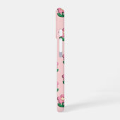 Coque iPhone 16 Étui de téléphone floral rose mignon | Étui iPhone (Côté gauche)