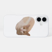 Coque iPhone 16 Étui de téléphone Funny Cat Loaf Meme Cat Bread (Verso Horizontal)
