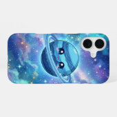 Coque iPhone 16 Étui de téléphone Galaxy Blue Planet Mignon (Verso Horizontal)