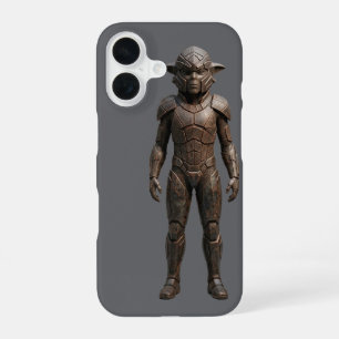 Coque iPhone 16 Étui de téléphone Guerrier Alien 3D Sci-Fi