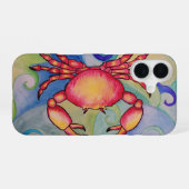 Coque iPhone 16 Étui de téléphone Happy Crab (Verso Horizontal)