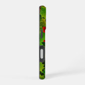 Coque iPhone 16 Étui de téléphone Houx vert avec baies rouges (Côté droit)