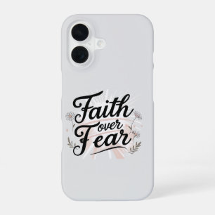 Coque iPhone 16 Étui de téléphone La Foi au-delà de la Peur