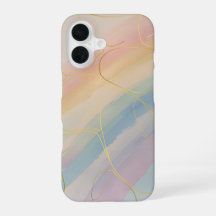 Étui de téléphone pastel multicolore
