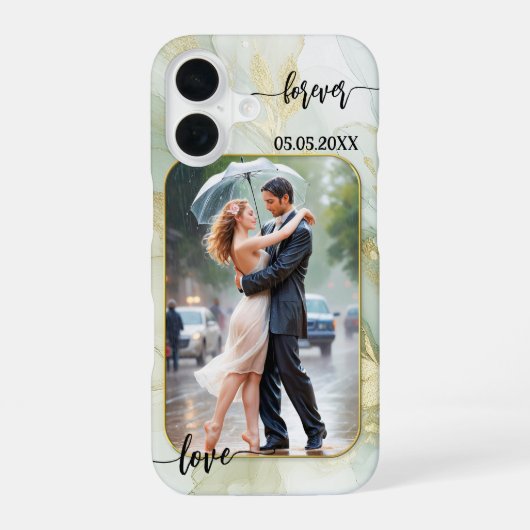Coque iPhone 16 Étui de téléphone photo de script de mariage d'amo (Verso)
