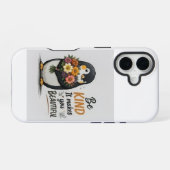Coque iPhone 16 Étui de téléphone pingouin sois gentil | Pingouin (Verso Horizontal)