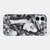 Coque iPhone 16 Étui de téléphone pour femme endormie (Verso Horizontal)