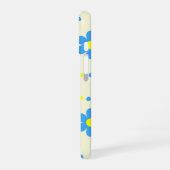 Coque iPhone 16 Étui de téléphone rétro bleu Daisy (Côté gauche)