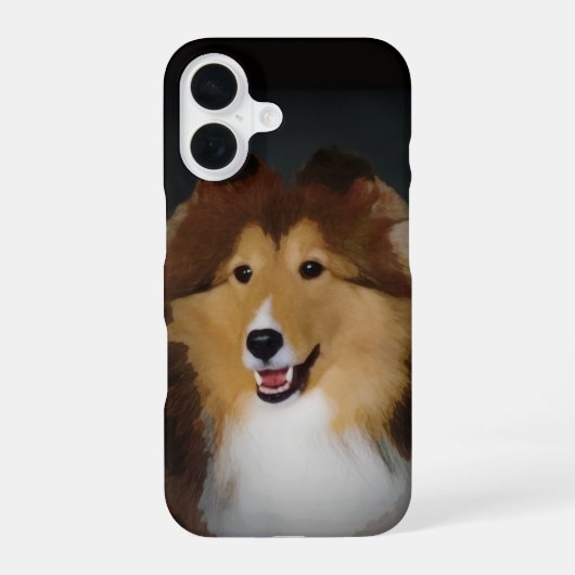 Coque iPhone 16 Étui de téléphone Sheltie (Verso)