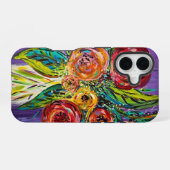 Coque iPhone 16 Étui floral pour iPhone (Verso Horizontal)