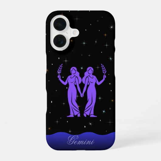 Coque iPhone 16 Étui Gemini pour iPhone / iPad (Verso)